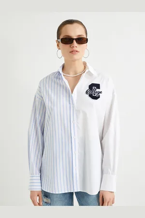 Koton Women Opaque Striped Casual Shirt