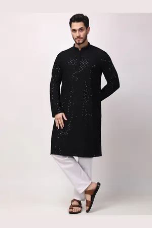 Royal Kurta Floral Embroidered Sequined Kurta with Churidar