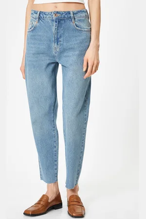 Koton Women Mildly Distressed Heavy Fade Jeans