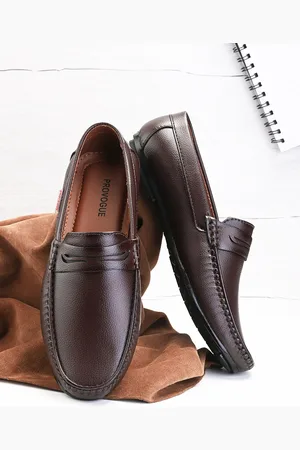 Provogue Men Textured Formal Loafers
