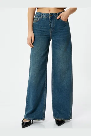 Koton Women Straight Fit Low-Rise Light Fade Jeans