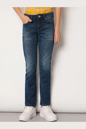JACK & JONES Boys Straight Fit Clean Look Pure Cotton Jeans