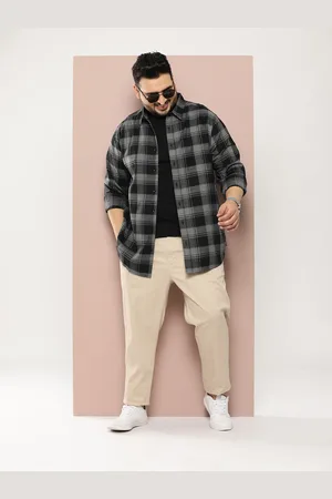 Sztori Men Plus Size Original Checked Casual Shirt
