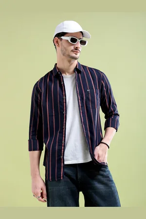The Indian Garage Co Striped Cotton Casual Shirt