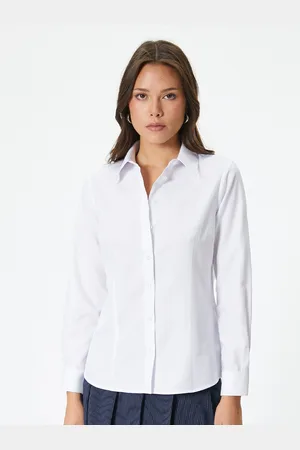 Koton Women Slim Fit Opaque Casual Shirt