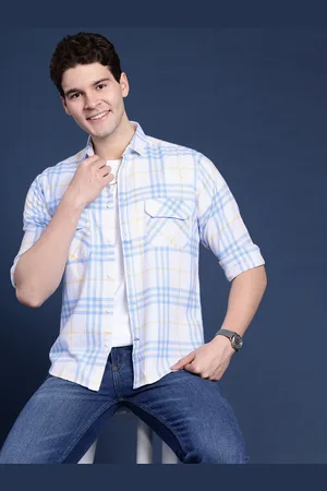 Mast & Harbour Men Tartan Checked Casual Shirt