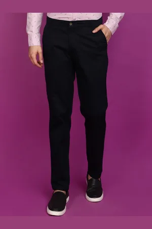 V-Mart Men Slim Fit Twill Weave Cotton Chinos Trousers