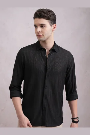 Highlander Men Crochet Slim Fit Shirt