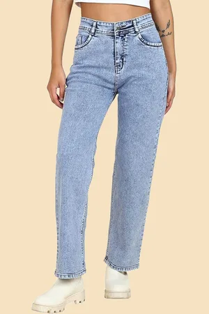 BAESD Girls Lean Straight Fit Low Distress Stretchable Jeans