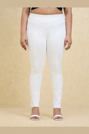 20Dresses Women Off White Skinny Fit High Waist Jeggings