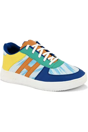 John Karsun Men Colourblocked Lightweight Lace-Up Sneakers