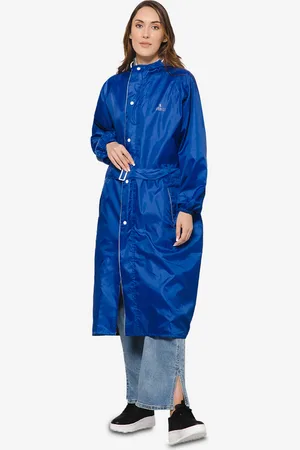 THE CLOWNFISH Drizzle Diva Waterproof Reversible Hooded Double Layer Rain Jacket