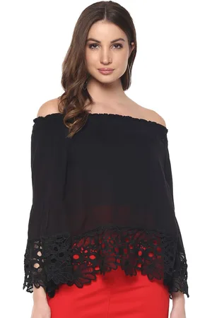 Mayra Off-Shoulder Bell Sleeves Bardot Top