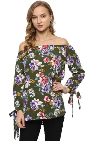 Mayra Floral Printed Off-Shoulder Bardot Top