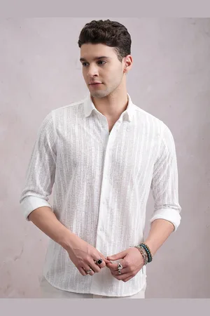 Highlander Men Crochet Slim Fit Shirt