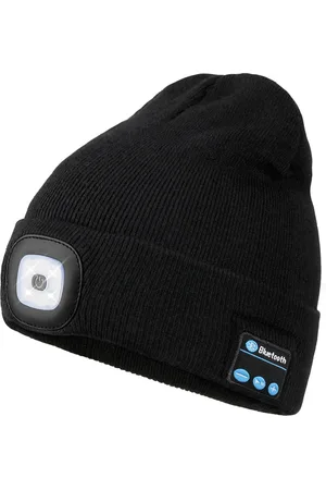FabSeasons Unisex Beanie with Rechargeable LED Lights & Wireless Bluetooth Headphones