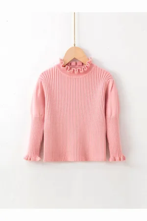 Stylecast Girls Pink Round Neck Pullover
