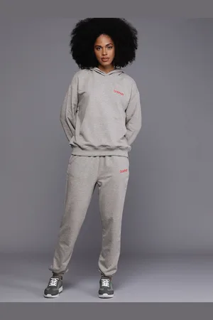 Boohoo Women Hooded Sweatshirt & Joggers Tracksuits
