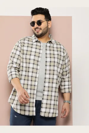 Sztori Men Plus Size Original Checked Casual Shirt