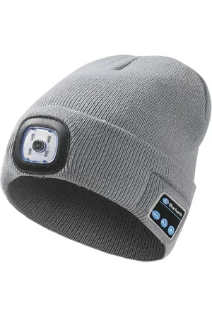FabSeasons Unisex Beanie with Rechargeable LED Lights & Wireless Bluetooth Headphones