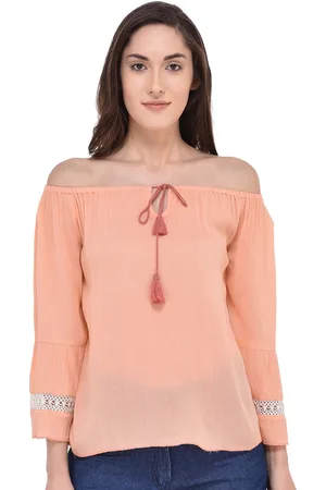 Mayra Off-Shoulder Bell Sleeves Bardot Top