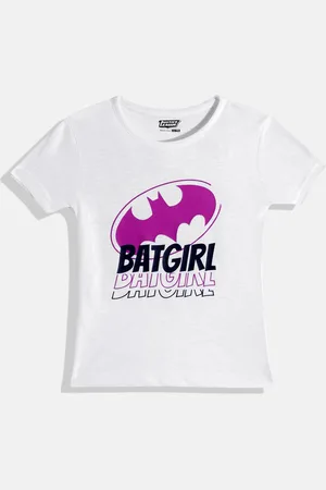 Eteenz Girls Premium Cotton Batgirl Printed T-shirt