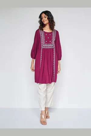 Global Desi Printed A-line Kurti