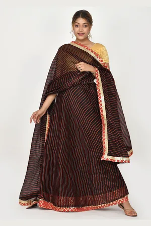 Kesarya Printed Cotton Ready to Wear Lehenga & Unstitched Blouse With Dupatta