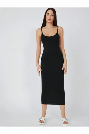 Aahwan Shoulder Straps Bodycon Midi Dress