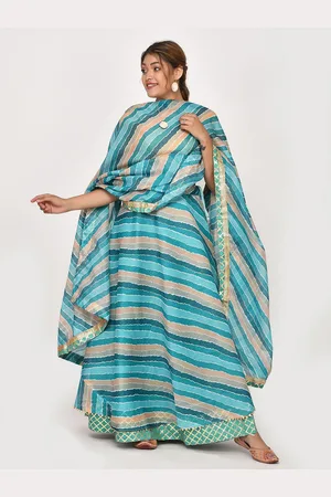 Kesarya Embellished Cotton Ready to Wear Lehenga & Unstitched Blouse With Dupatta