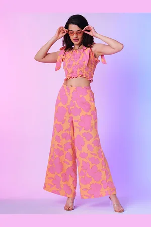 Globus Floral Printed Smocked Co Ord Set