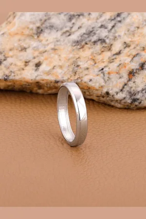 GIVA Men Rhodium-Plated 925 Sterling Silver Prestige Adjustable Finger Ring