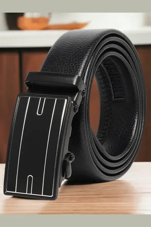 Mast & Harbour Black Men Formal Belt