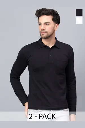 Fleximaa Men 2 Polo Collar Pure Cotton Pockets T-shirt