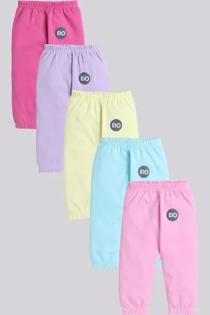 EIO Kids Pack Of 5 Pure Cotton Joggers