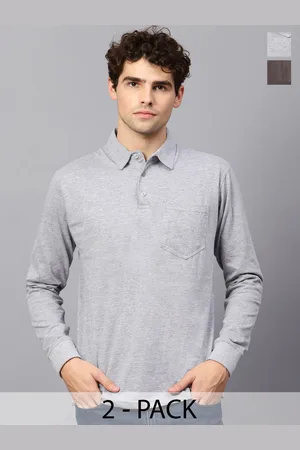Fleximaa Men 2 Polo Collar Pure Cotton Pockets T-shirt
