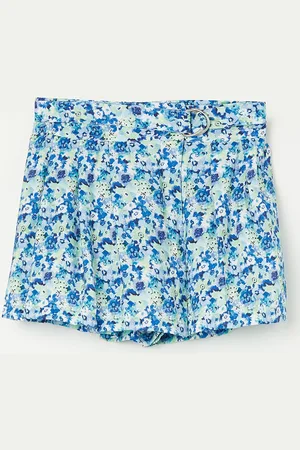 Lifestyle Girls Floral Printed Flared Knee Length Skirt