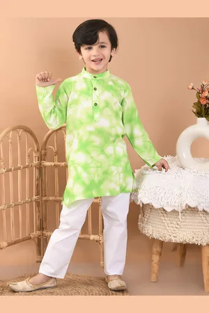 Superminis Boys Tie & Dye Kurta With Pyjama