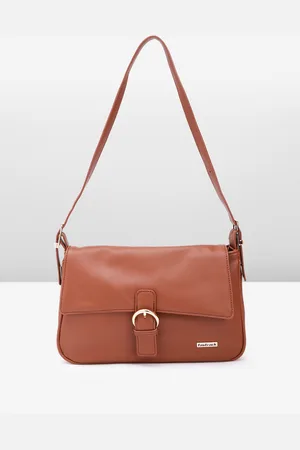 Fastrack Women Tan Solid Structured Shoulder Bag