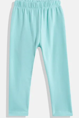 Eteenz Infant Girls Premium Cotton Mid-Rise Leggings