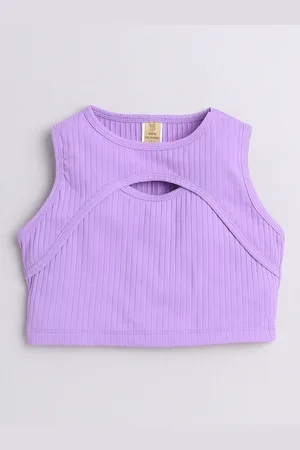 AWW HUNNIE Self Designed Cut-Out Crop Top