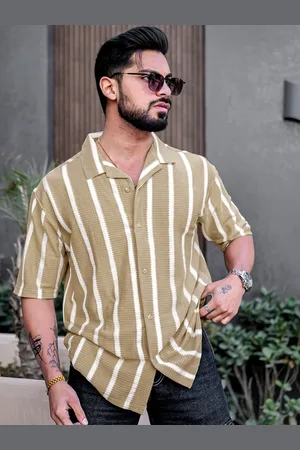 Maniac Men Comfort Opaque Striped Casual Shirt