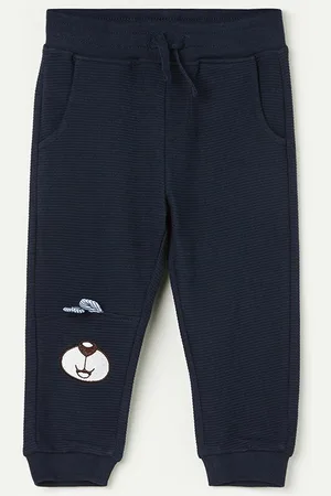 Lifestyle Boys Pure Cotton Mid-Rise Joggers