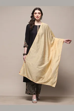 Biba Striped Sequinned Dupatta