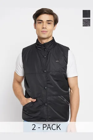 Duke Mock Collar Sleeveless Reversible Padded Jacket