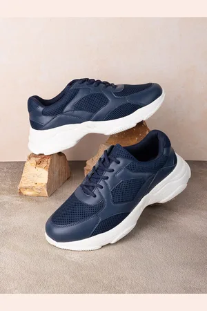 Styli Men Chunky Mesh Detail PU Sneakers