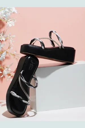 JM Looks Open Toe Flatform Heels