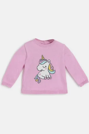 chicco Girls Graphic Printed Pullover Sweaters
