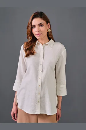 AND Solid Shirt Style Top