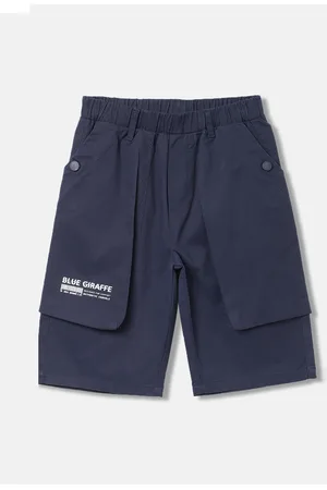 Blue Giraffe Boys Mid-Rise Shorts